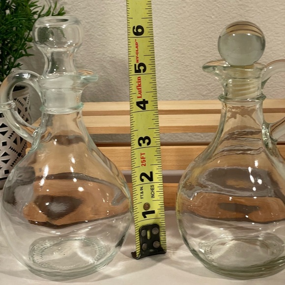 🥳BOGO! Pair (2) VTG Anchor Hocking Clear Glass Decanters w Stoppers. - Picture 11 of 13